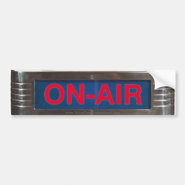 On-Air Light Bumper Sticker (Front)