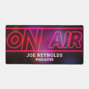 On Air Podcaster, Podcast Desk Mat