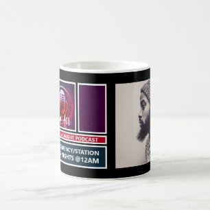 On Air Podcaster, Retro Podcast Advertising Coffee Mug