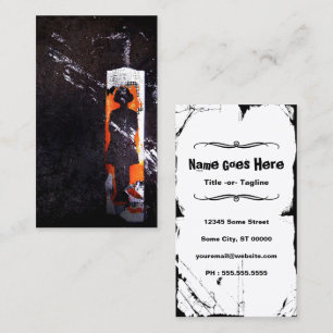 on all accounts, unaccounted. business card