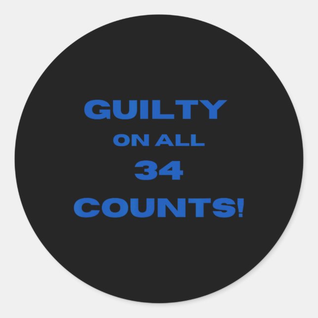 On All &#  Counts!  Classic Round Sticker (Front)