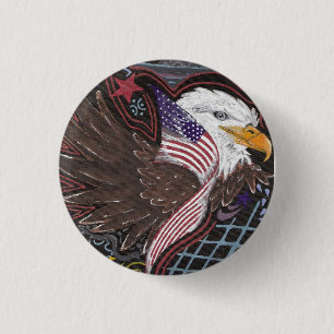 On American Wings Button