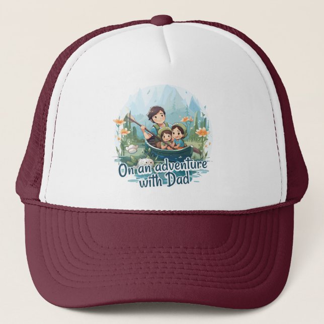 On an adventure with Dad Trucker Hat (Front)