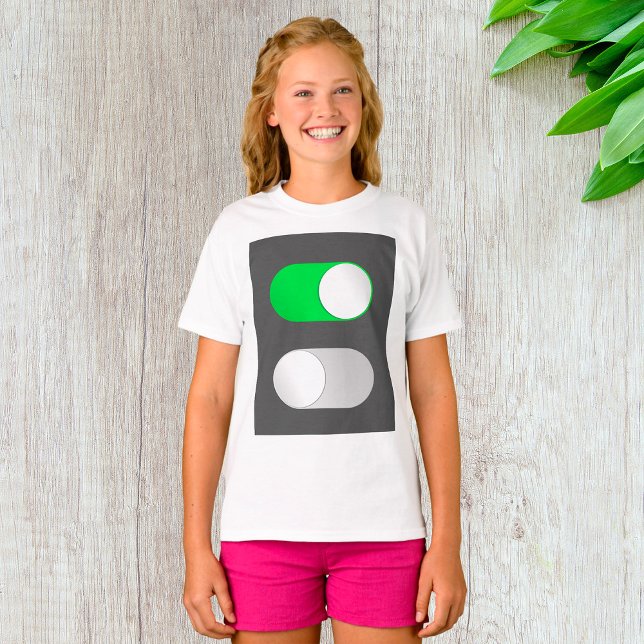 On And Off Girls T-Shirt (Creator Uploaded)