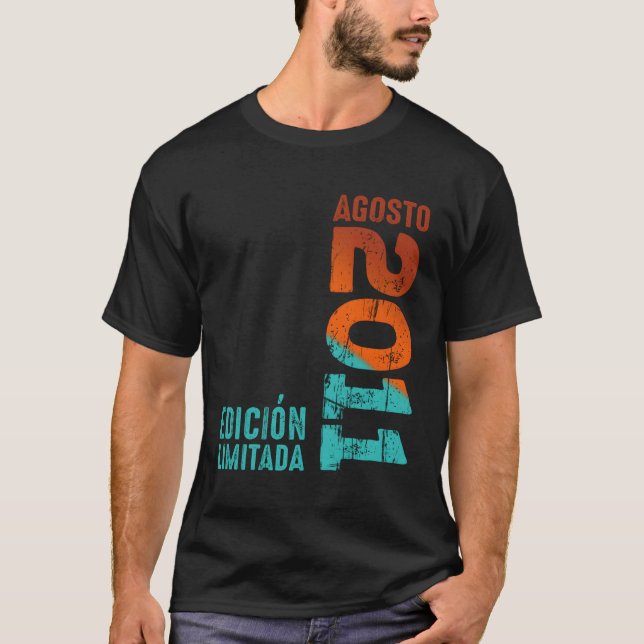 On August 2011 Year 2011 2011 2011 Since 2011 T-Shirt (Front)