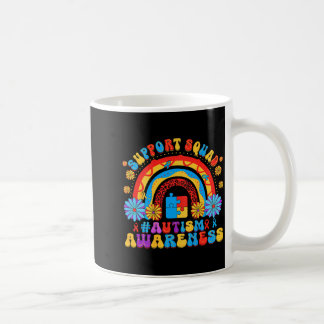 (on back) autism awareness rainbow autism support coffee mug
