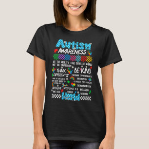 (on Back) Autism Awareness World Tour Love Needs N T-Shirt