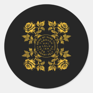 (on Back) Brandon Merch Hard Fought Hallelujah Lak Classic Round Sticker