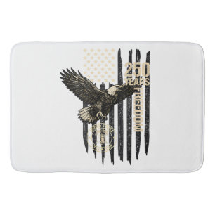 On Back Eagle and Flag 250 Years 1776-2026 250th B Bath Mat