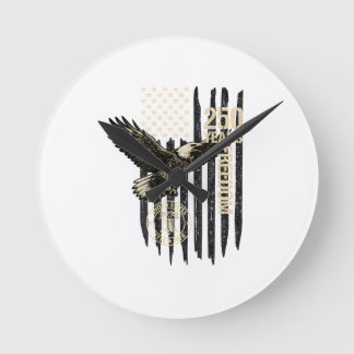 On Back Eagle and Flag 250 Years 1776-2026 250th B Round Clock