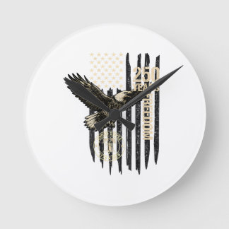 On Back Eagle and Flag 250 Years 1776-2026 250th B Round Clock