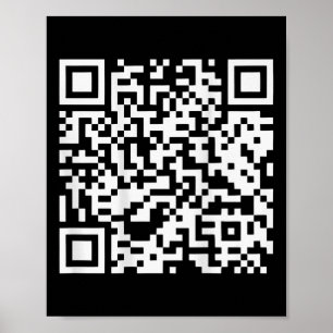 (on Back) Funny Qr Dont Be A Little Btch Code Sayi Poster