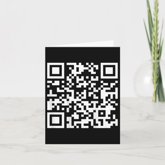 (on Back) Funny Qr Fck Off Code Saying Quote For M Card (Front)