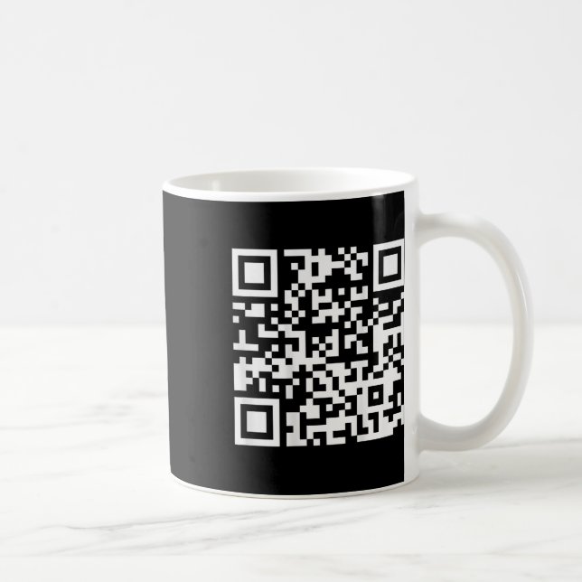 (on Back) Funny Qr Fck Off Code Saying Quote For M Coffee Mug (Right)