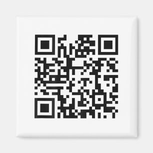 (on Back) Funny Qr Fck You Code Middle Finger Sayi Magnet
