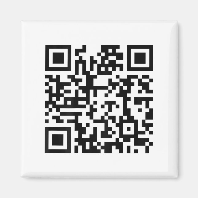 (on Back) Funny Qr Fck You Code Middle Finger Sayi Magnet (Front)