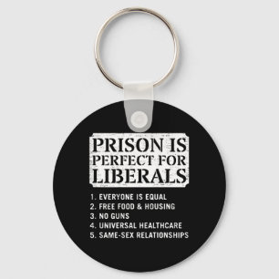 On Back Prison Is Perfect For Liberals Anti Key Ring