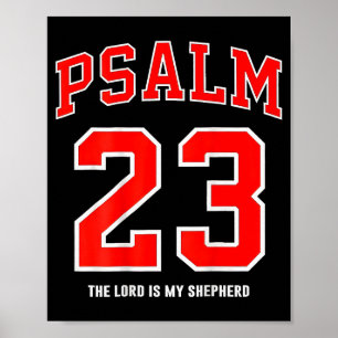 (on Back) Psalm 23 The Lord Is My Shepherd Poster
