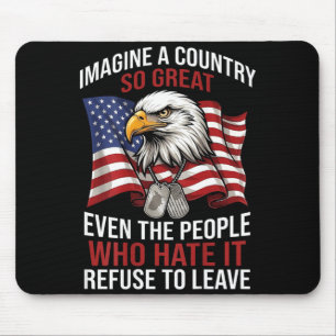 ON Back Retro Imagine A Country Great Even The Mouse Pad