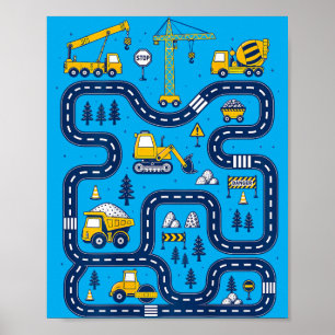 On Back Tired Dads Club Car Race Track On Dad Poster