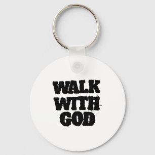 On Back Walk With Jesus God Christian Men Women Sa Key Ring