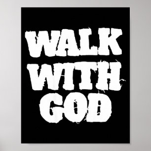On Back Walk With Jesus God Christian Men Women Sa Poster