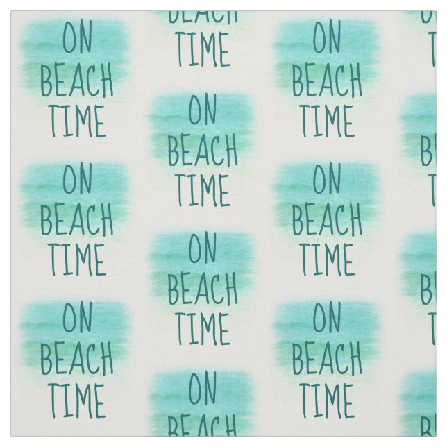 On Beach Time Word Fabric II (Swatch)