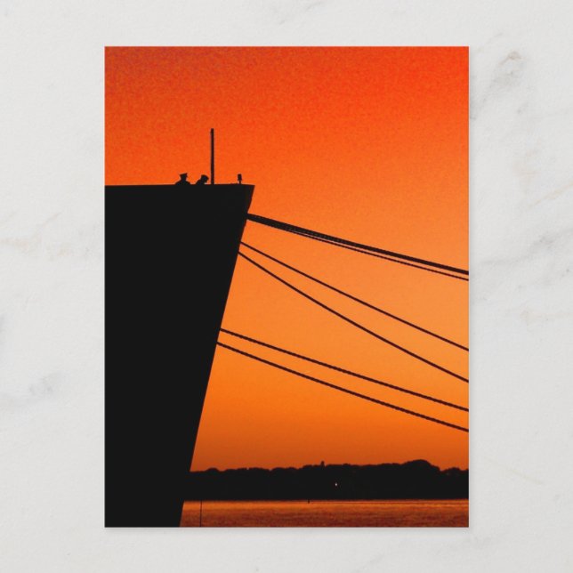 On board T.S. Kennedy Postcard (Front)