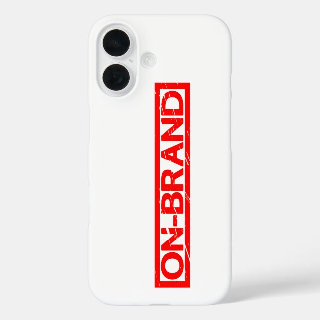 On-brand Stamp Case-Mate iPhone Case (Back)