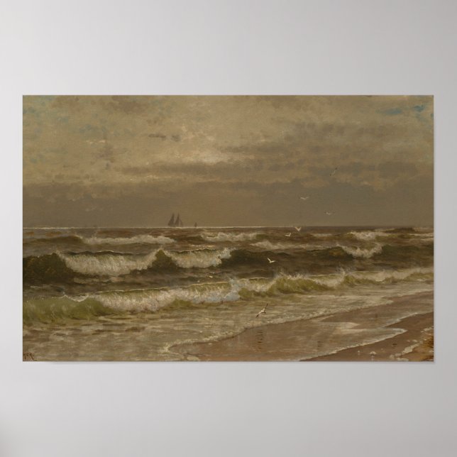 On Brigantine Beach Poster (Front)