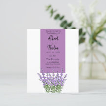 On Budget Purple Lavender Elegant Wedding