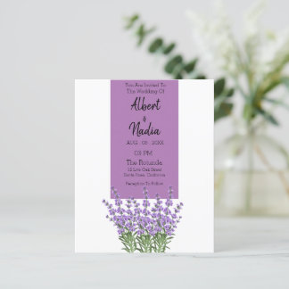 On Budget Purple Lavender Elegant Wedding