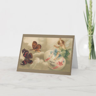 On Butterflies Wings Easter Card