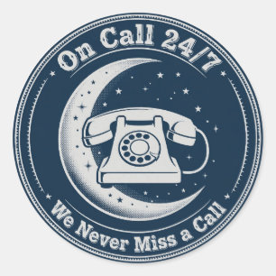 On Call 24/7 — Funeral Sticker