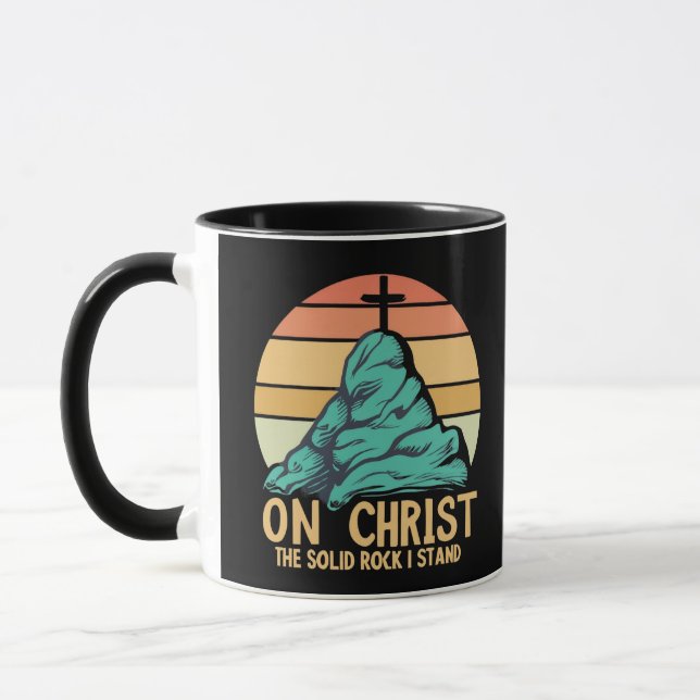 On Christ the Solid Rock I Stand Mug (Left)