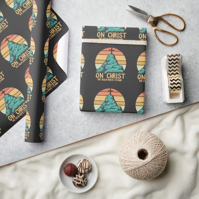 On Christ the Solid Rock I Stand Wrapping Paper (Crafts)