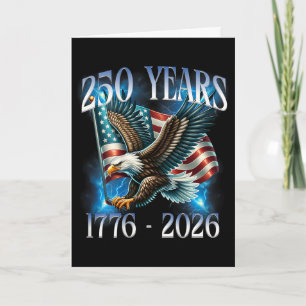 On Ck Eagle And Flag 250 Years 1776-2026 250th Bir Card