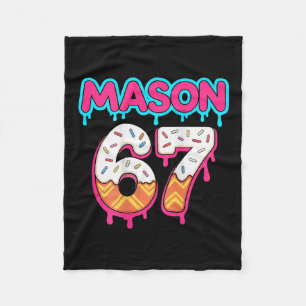 (on Ck) Six Seven Ice Cream Drip Sport 67 Mason Me Fleece Blanket