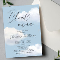 ☁️✨ On Cloud 9 Baby Shower Invitation ✨☁️