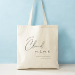 On Cloud 9 Bachelorette Weekend Favour Bags<br><div class="desc">Bride Is On Cloud Nine Bachelorette Favour Tote Bags</div>