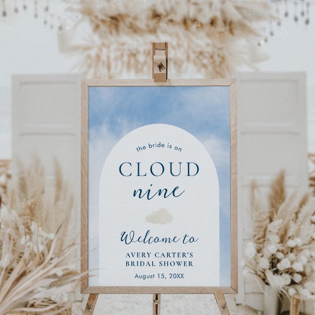 On Cloud 9 Bridal Shower Welcome Sign (Creator Uploaded)