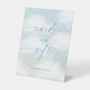 On Cloud 9 Cards And Gifts Vibrant Blue Pedestal Sign