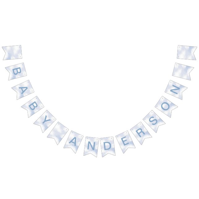 On Cloud 9 Dusty Blue Dreamy Sky Bunting (All)