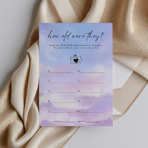 On Cloud 9 How Old Were They Bridal Shower Game