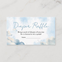 On Cloud Nine Baby Shower Party Diaper Raffle