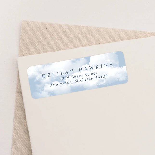 On Cloud Nine Bachelorette Weekend Return Address Label (Creator Uploaded)