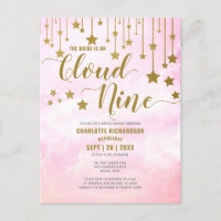 On Cloud Nine Dreamy Pastel Pink Bridal Shower