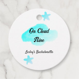 On Cloud nine pastel blue clouds star bachelorett Favour Tags