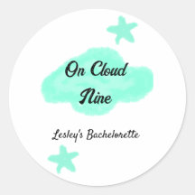 On Cloud nine pastel green clouds star bachelorett