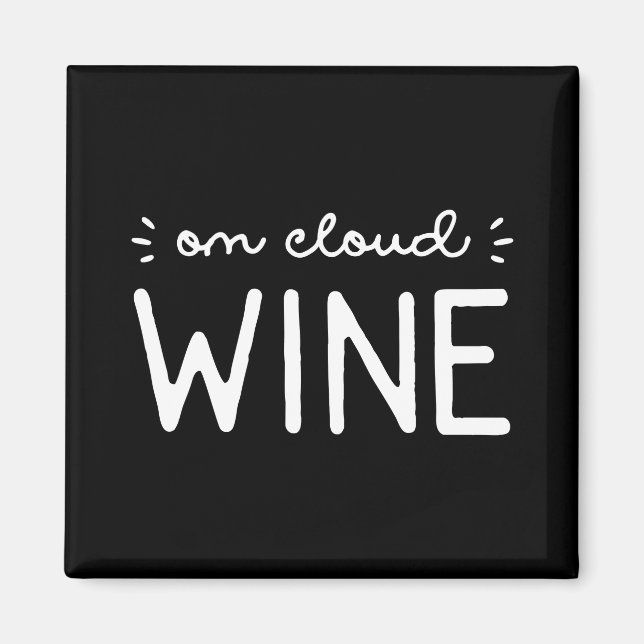 On Cloud Wine Magnet (Front)